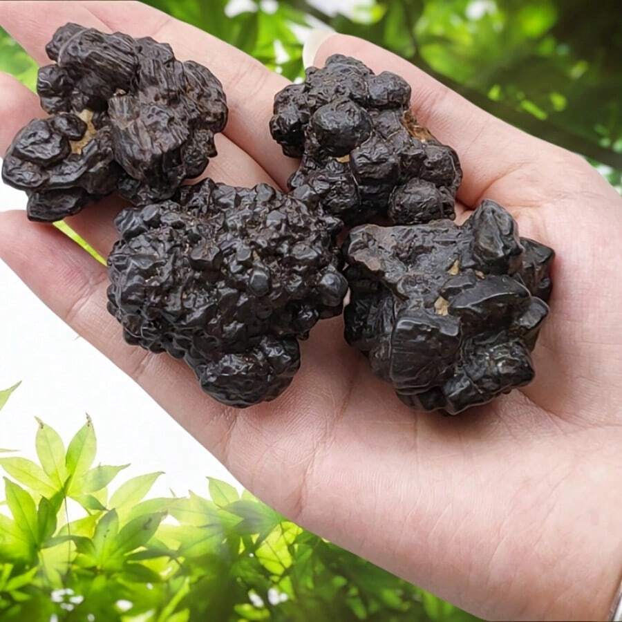 1pc High-Quality Prophetic Stones With Random Shapes, Bohemian Style. DIY Bracelets And Pendants. Decorative Stones - Black - View 1