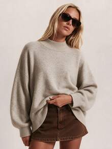 SEREN Women's Soft Knit Sweater, Long Sleeve Regular Fit Pullover, Autumn/Winter Wardrobe Essential - Yan - View 4