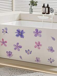 High Quality Non-Peeling Bathroom Sink Decorative Stickers With Refreshing Blue Ocean Creatures, Jellyfish And Starfish Combination - A - View 8