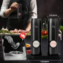 ANTSAY Electric Salt & Pepper Grinders - Black - View 3