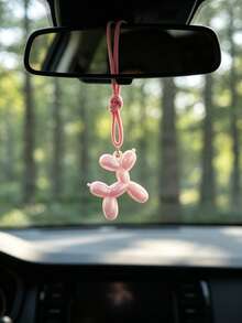 1 buah Liontin Anjing Balon Lucu, Dekorasi Gantung Kaca Spion Mobil, Dekorasi Interior Mobil, Aksesori Mobil - A - View 4