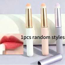 3/2/1pc Random Style Portable Lip Brush With Cap, Soft Bristles, Lipstick Applicator Brush, Travel Makeup Brush, Precision Lip Gloss Brush Set - Multicolor - View 11