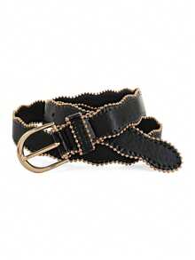 1pc Women's Classic Fashion Simple Casual Leather Belt With Buckle, Versatile For Dresses, Jeans, Daily Wear, Office And Commute - Pin Buckle Belt - View 6