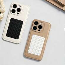 1pc Silicone Suction Cup Phone Case Stand, Silicone Octopus Suction Cup Phone Adhesive Handle, Hands-Free Phone Accessory, Strong Grip Selfie And Video Stand - Multi-color - View 4