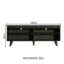 MADESA Television Stands & Entertainment Centers - Black - View 3