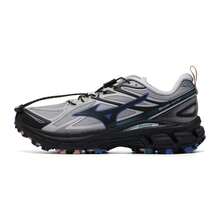 Mizuno Men's And Women's Water-Resistant Upper Dual-Density Midsole Arch Support Sports Running Shoes - Grey-blue - View 8
