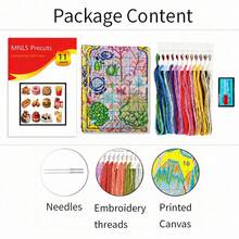 Food Party Cross Stitch Kit 11CT 3-Strand Thread 52x36cm [20.5x14.2in ...