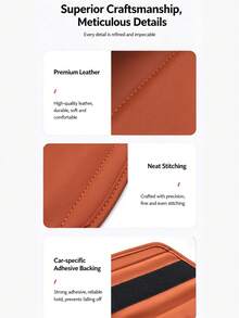 1pc Car Multi-Function Storage Box, Leather Material Car Door Side Storage Bag, Multi-Function Car Cup Holder, Car Storage Bag Water Cup Holder Phone Holder, Phone Mount Beverage Holder Rear Seat Storage Box, Car Interior Accessories, Universal Design Suitable For All Car Models - A - View 9