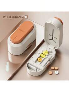 1pc Highly Attractive Rectangular Pill Cutter, Sturdy Design For Easy Cutting, Ideal For Daily Use, Precise Pill Slicing Tool - Multi-color - View 7