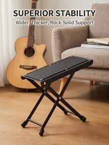 1pc Foldable Metal Step Stool, Height Adjustable, Thickened Metal Frame Structure For Stability, Strong Weight Bearing Capacity, Anti-Slip Textured Footplate Design, Non-Slip Rubber Feet For Floor Protection, Compact And Lightweight, Easy To Carry And Store, Suitable For Multiple Scenarios - Multi-color - View 2