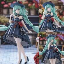 Hasbro 1pc Future Hatsune Miku Black Dress Figure, Beautiful Girl Model, Desktop PC Case Game Ornament - A - View 1