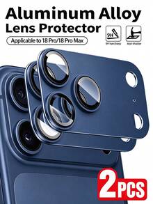 Navigator 2pcs/Pack, Full Coverage Lens Protector, Strong Adhesion Metal Camera Lens Cover, Compatible With Phone Case Design - Far Peak Blue, Compatible With Iphone Duo/18 Promax/18 Pro/18/17e/17 Pro Max/17 Pro/17Air/17/16 Pro Max/16 Pro/16 Plus/16/15 Pro Max/15/14/13/12 And Other Models. - Baby Blue - View 14