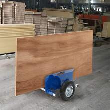 500KG Tragkraft Transportwagen Luftreifen -20cm Transport Wagen Transporthilfe Plattenroller Rollwagen Plattenklemmwagen Plattentransporter für 0-250mm-Dick-Platten Türen Matratze Fenster - Freistehend - Übersicht 9