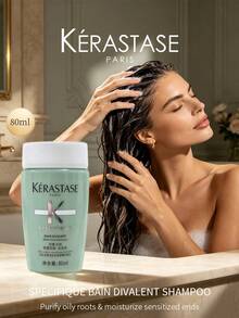 Kérastase Specifique Bain Divalent 洗髮精 80ml，適用於油性頭皮與乾枯髮尾的平衡洗髮精，深層清潔與控油，旅行裝 - 洗髮水 - 查看 10