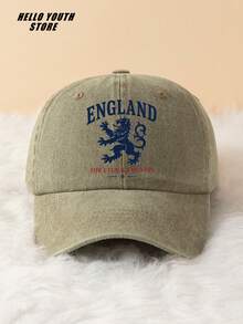 1pc Fashion England Pattern Printed Casual Baseball Cap, Soft & Comfortable, Multi-Functional Classic Vintage Casual Hat For Youth, Suitable For All Seasons, Daily Wear & Sports - A - View 9
