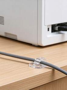 5/10pcs Self-Adhesive Cable Clips, Wall-Mounted Cord Organizer Holders, Cable Management For LED Light Strips, Christmas Tree Decor, String Lights, TV, Computer Network Cables, Home Office, Kitchen, Bedroom, Car, Garage, Wire Tidy - Multicolor - View 6