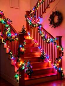 1 String 10/20/30/50/100/200 LED Copper Wire Lights - Fairy Lights - USB Powered, 8 Lighting Modes, 3 Colors Optional, Suitable For Wedding, Party, Home And Christmas Decoration - M35 Copper Wire Light - View 7