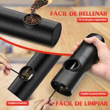 ANTSAY Electric Salt & Pepper Grinders - Black - View 4