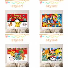 bandai Birthday Party Banner, Birthday Backdrop Banner, Multiple Classic Characters To Choose From, Clear Patterns, Can Be Hung Or Laid Flat, Perfect Decoration For Halloween, Christmas, Holiday And Birthday Party Scenes - Multicolor - View 4