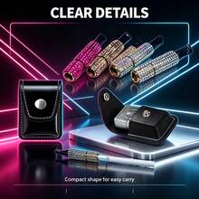 Portable Mini Lighter Storage Bag, Flip Snap Button Protective Pouch With Rear Belt Loop, Compact Waist Carry Holder, Wearable Belt Sleeve For Lighter, Secure Snap Fastener, Ideal For Outdoor, Camping, Daily Travel, Hands-Free Carry - Multicolor - View 10