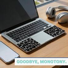 Set Stiker Kulit Laptop Motif Leopard Abu-abu 3 Buah Tekstur Matte Tahan Air Tahan Gores Dapat Dilepas Tanpa Meninggalkan Sisa Stiker Laptop - View 3