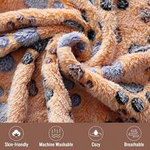 3pcs/Set Pet Blankets, Same Size, Soft And Fluffy, Suitable For Dogs And Cats, Washable, Paw Print Pattern - S:52*76CM - View 8