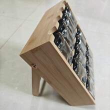 A Rotating Bamboo Spice Rack Set Featuring Multiple Glass Jars With Airtight Metal Lids; A Countertop Organizer Suitable For Storing A Variety Of Seasonings And Spices In The Home Kitchen. - Multicolor - View 4