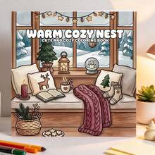 GDTME Warm Mom Life Coloring Book: Sweet Daily Kitchen Cooking Moments, With Fresh Vegetables, Kitchen Utensils And Fruit Baskets, Relaxing Home Life Art Pages - Mom Life - View 12