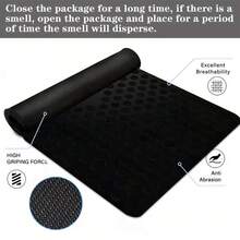 Honeycomb Mouse Pad Black Geometric Texture Desk Mat Extended XL MousePad Office Desk Accessories Multicolor Non-Slip Stitched Edge Computer Mat For Desk 35.4x15.7 Inches Rubber Base Laptop Keyboard Pad For Home Office & Gamers - View 7