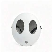 1 buah Topeng Pria Pemalu Bulat Putih Sederhana & Lucu, Cocok untuk Halloween, Natal, Pesta Karnaval, Festival, Hadiah, Unisex, Cocok untuk Pesta, Festival, Kostum Pertunjukan - MultiWarna - View 9