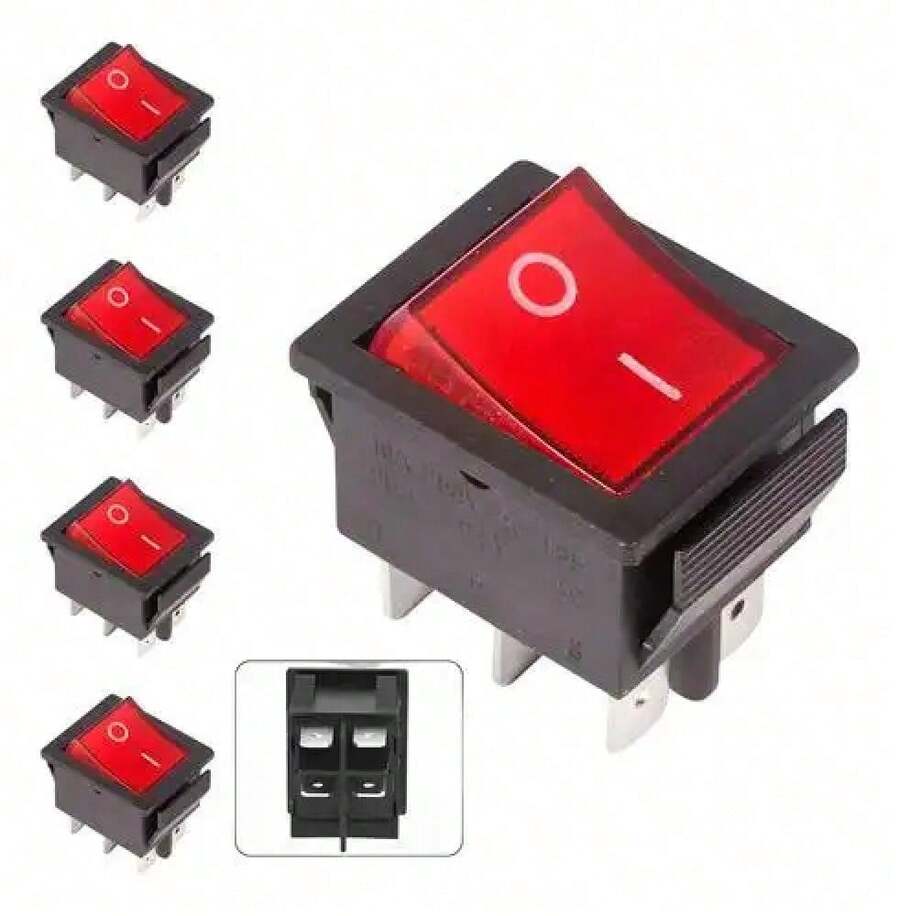 5pzs Interruptor Switch 30a Para Lnversor Soldador Cortadora Multicontacto Tv Adaptador Panel solar Camping equipment Tv box Tools Enchufes Cable organizer - 1 - Ver 1