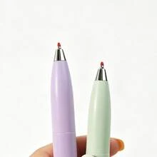 Highly Attractive Aesthetic Fabric Floral Plush Pendant Retractable Neutral Pen, Cute Plush Study Pen For Journaling - Multicolor - View 4