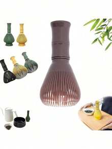 Matcha Whisk, Matcha Whisk With Whisk Holder, Handmade Traditional Japanese Tea Whisk, For Authentic Tea Preparation, Back To School Season - Multicolor - View 13