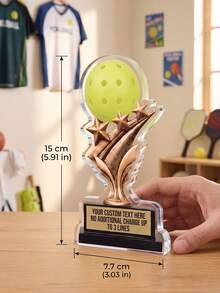 1 buah Plakat Penghargaan Olahraga dengan Teks Kustom, Trofi Akrilik Sepak Bola, Bola Basket, Bisbol, dan Sepak Bola Amerika yang Dipersonalisasi, Hadiah Pemenang Kustom untuk Sekolah, Liga, Tim, Hadiah Pengakuan Pemain - MultiWarna - View 6