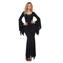Halloween Ghost Bride Costume Gothic Witch Vampire Makeup Ball Gown Cosplay - Multicolor - View 9