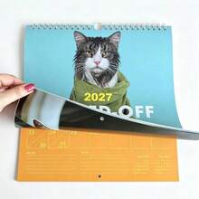 2027 Cat Calendar, Humorous And Funny Cat Wall Calendar, Includes 12 Months Of Images, Large Writing Space For Home Planning - Multiple Styles - View 1