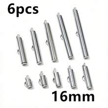 6pcs Stainless Steel Crimp End Caps Slider Clasps Buckles Tubes Connector Findings For Beading Ball Chains DIY Jewelry Making - Bead Chain Buckles - View 8