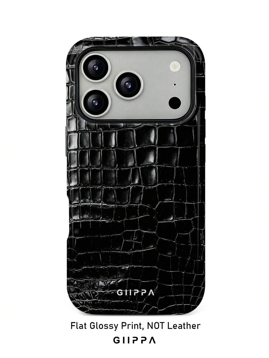 GIIPPA 1pc 2D Flat Print Snake Pattern Design Phone Case, Compatible With Phone 17 Pro Max, 16 Pro Max, 15 Pro Max, 14 Pro Max, Korean Style High-End Fashion Fun Phone Case, Suitable For 11/12/13/14/15/16 Pro Max Plus, Elegant Design For Men And Women, Perfect Gift For Girlfriend On Christmas, Valentine's Day, Easter, Wedding Season And Birthday! - Multicolor - View 1