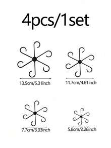 4pcs/1set Plant Stem Support Clips, Suitable For Indoor Potted Plants, Home Garden, Botanical Garden, Park, School Campus, Cafe, Restaurant, Office, Etc. - Multicolor - View 12