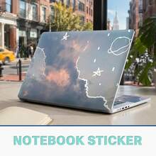 Art Style Vinyl Laptop Sticker Set, 3 Pieces Per Set, Includes 1 LCD Screen Back Sticker & 2 Touchpad Side Stickers, Premium PVC Material, Scratch Resistant, Removable Without Residue Laptop Decorative Film - View 15