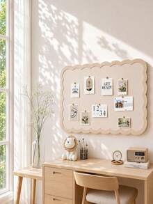 Haus Hana 1pc Lace Decor Bulletin Board Daily Message Board Postcard Storage Board - Lace - View 1