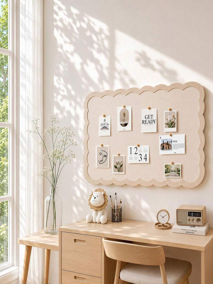 Haus Hana 1pc Lace Decor Bulletin Board Daily Message Board Postcard Storage Board - Lace - View 1