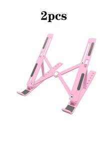 Laptop Stand, Foldable, Height Adjustable, Suitable For Laptop, Phone, Books, Ergonomic Design, Non-Slip Rubber Pads, Suitable For Home, Office, Travel, Bedside Use, Portable And Lightweight, Foldable, Easy To Store, Laptop Accessories - Multicolor - View 12