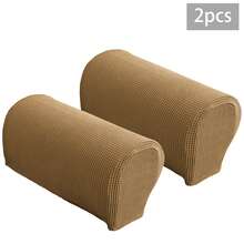 2/4pcs Elastic Twill Corn Velvet Sofa Armrest Covers, Soft And Stretchy Protection For Chair, Sofa, Armchair, Recliner Armrest Covers - Multi-color - View 21