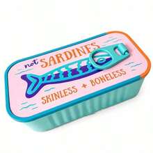 Creative Sardine Can Portable Jewelry Box, Fish Bone Necklace Anti-Tangle Storage Box, Travel Mini Ring & Earring Storage Box, Travel Jewelry Storage Box, Portable Jewelry Storage Box, Suitable As A Gift Or Personal Use, Travel Essential - Sardine Tin Jewelry Box - View 6