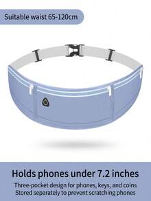 Unisex Sports Waist Bag, Suitable For Running, Hiking, Fitness And Night Running, Can Hold Phone, Reflective Strip Design Suitable For Night Running - Multicolor - View 15
