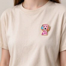 Cute Colorful Dog Enamel Pins Set, Cartoon Puppy Brooches, Decorative Badges For Backpack Jacket Hat Decor, Fashion Jewelry Gift For Man Women - Multicolor - View 10