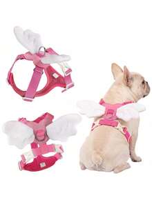 PETSIN Small And Medium Dog Angel Wing Harness, Heart-Shaped Breathable Easy-To-Wear Outdoor Walking Pet Harness For Cute Dogs - Multicolor - View 6