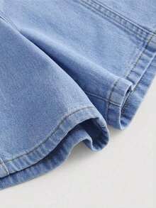 Tween Boys Denim Overalls & Jumpsuits - Light Wash - View 6