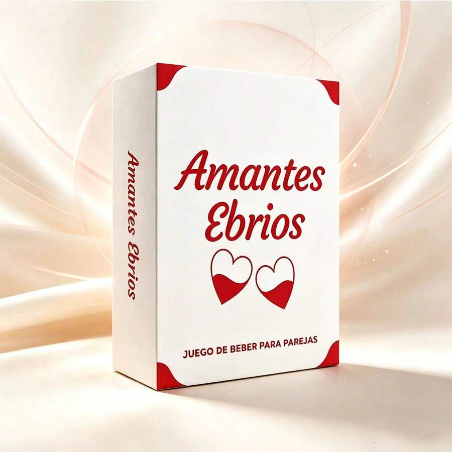 Amantes Ebrios Spanish Couple Drinking Card Game, 2-Player Interactive Tabletop Game Designed For Couples And Spouses, Suitable For Date Night, Home Leisure, Friends Gathering, Short Trips. Includes Fun Drinking Challenges And Rich Interactive Topics To Break Daily Monotony, Bring Couples Closer And Create A Romantic And Joyful Atmosphere - How Much - View 1